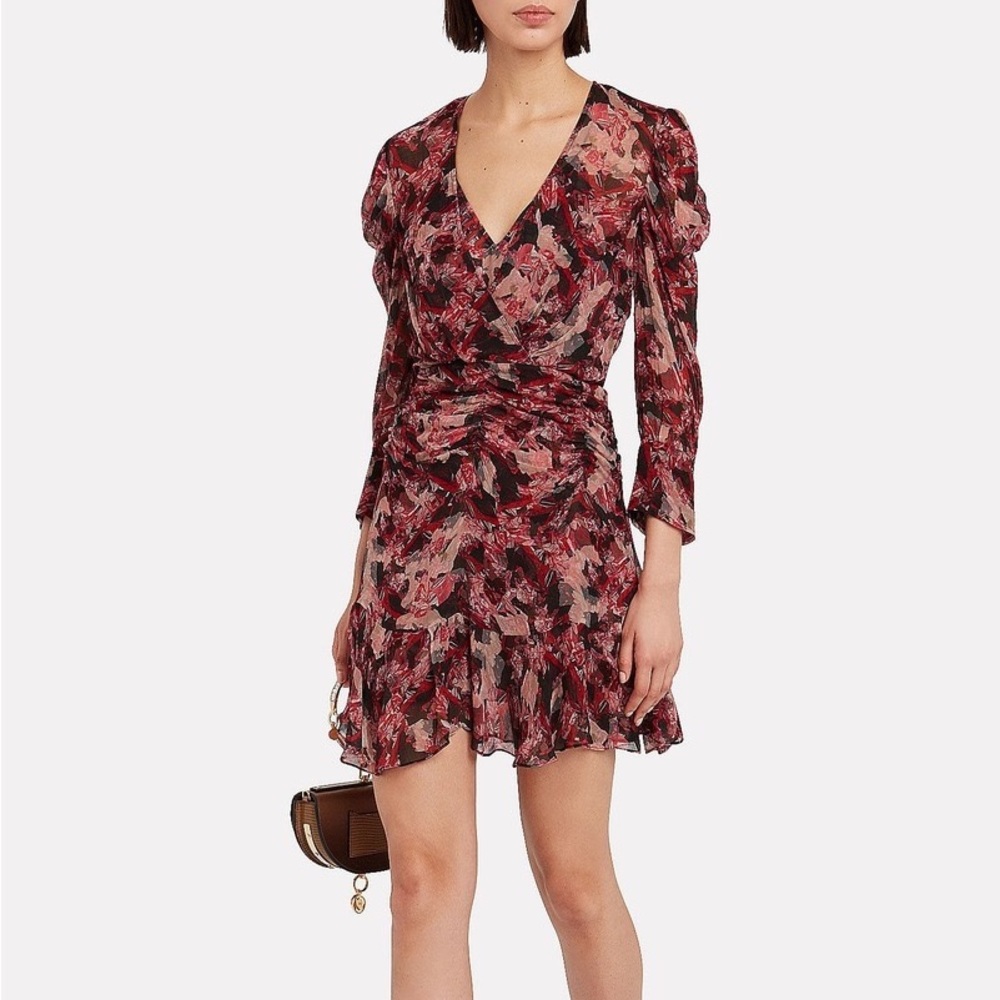 IRO Wick Crepe Floral Mini Dress